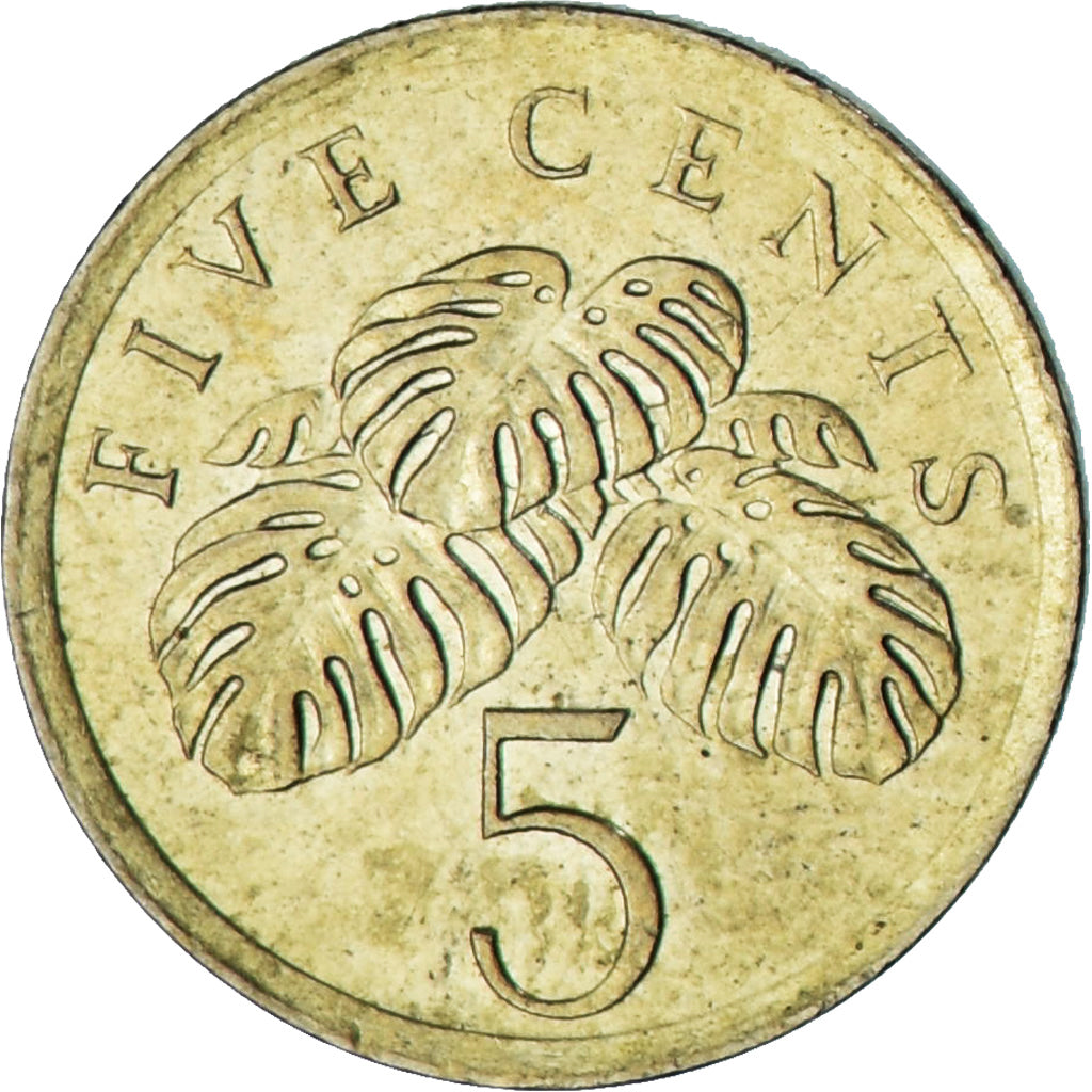 Singapur, 5 Cents, 1990