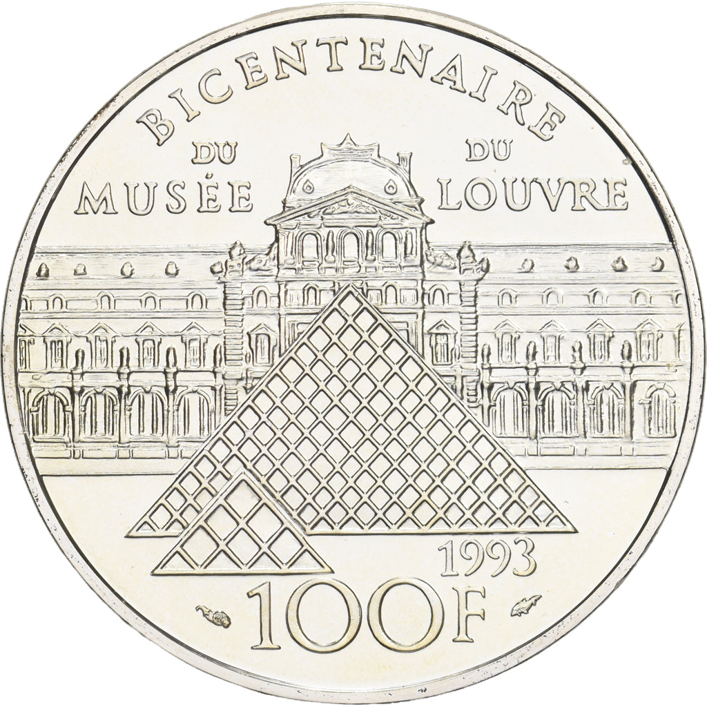 Frankrijk, 100 Francs, Liberté guidant le peuple, 1993, MDP, Pattern, Zilver
