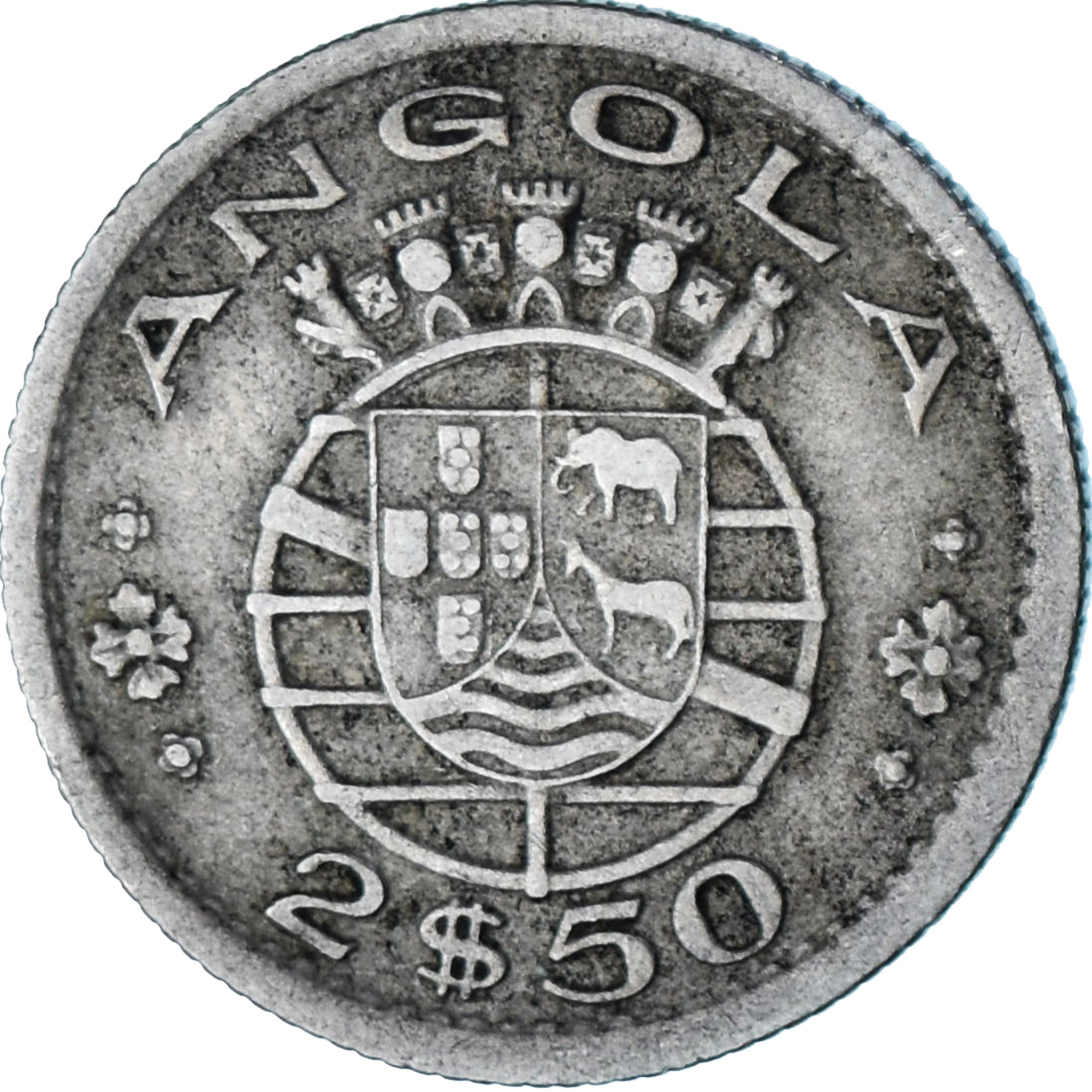 Angola, 2-1/2 Escudos, 1953