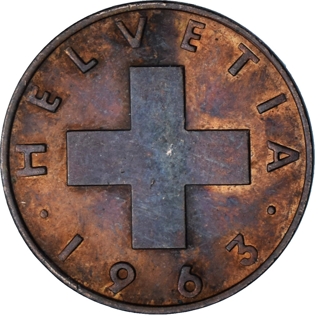 Schweiz, 2 Rappen, 1963