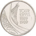 France, 5 Francs, Tour Eiffel, 1989, MDP, Pattern, Nickel Clad Copper-Nickel