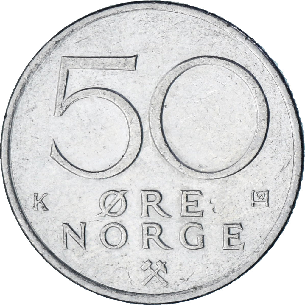 Norvège, 50 Öre, 1984