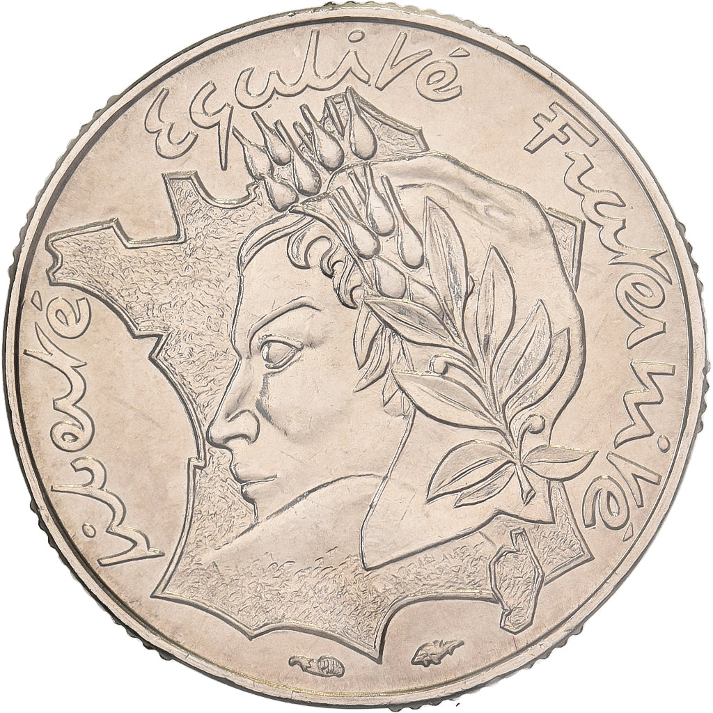 França, 10 Francs, République, 1986, MDP, Pattern, Níquel, MS(65-70)