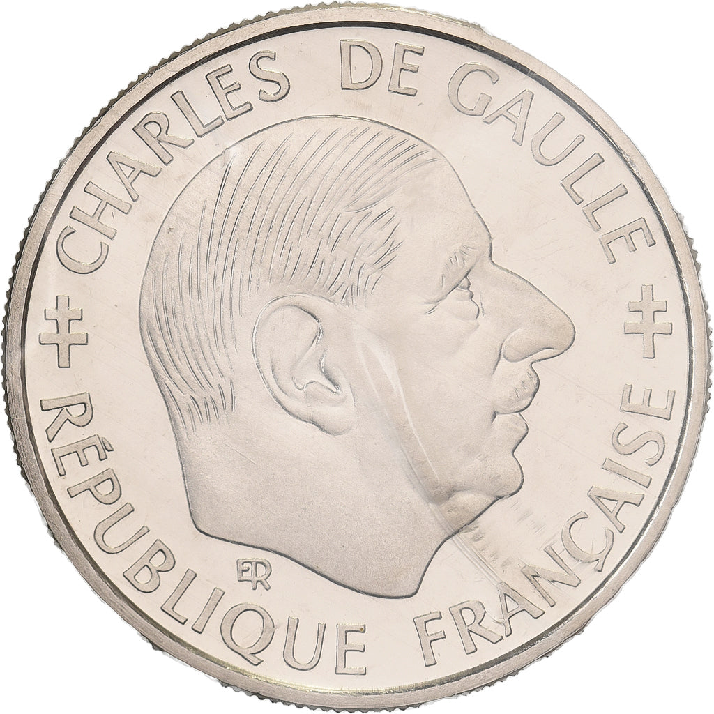 Frankreich, 1 Franc, Charles de Gaulle, 1988, MDP, Pattern, Nickel, STGL