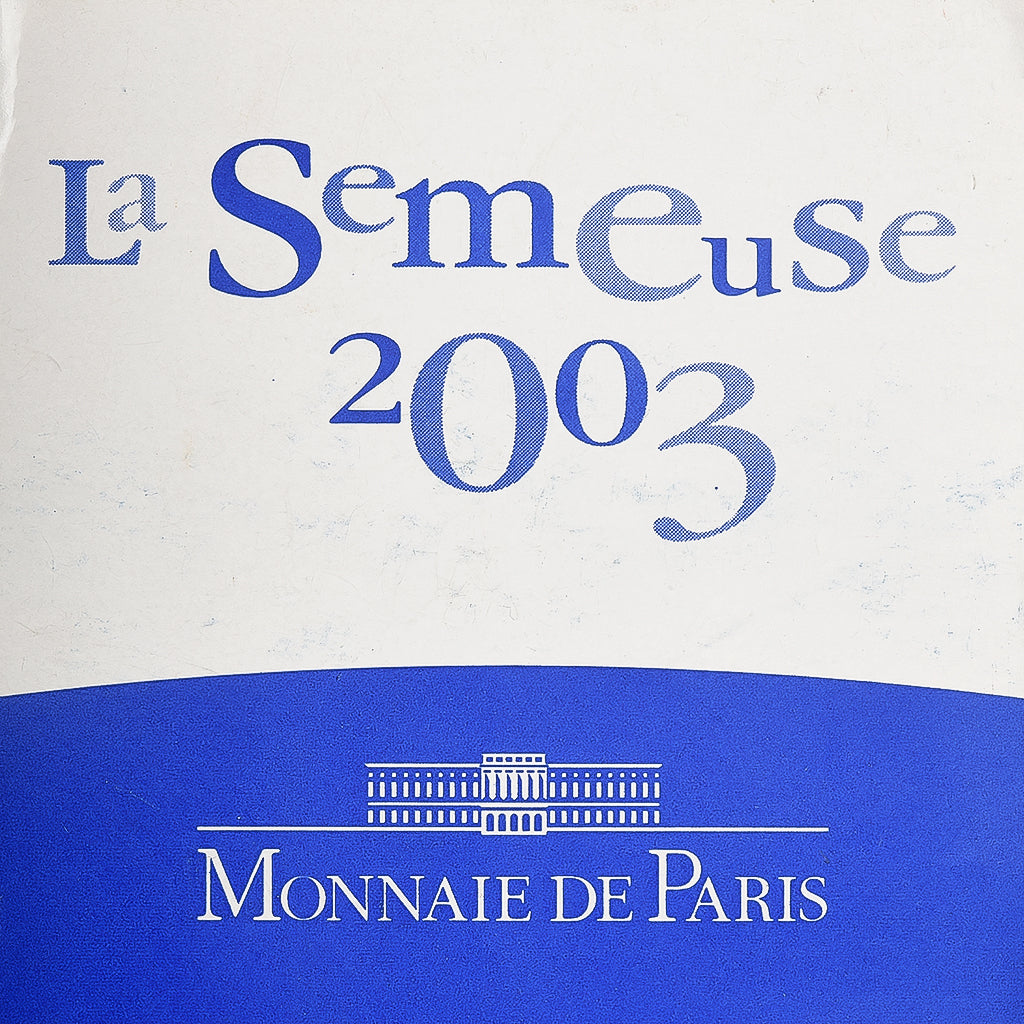 France, 5 Euro, Semeuse, Proof, 2003, MDP, Silver and Gold, MS(65-70)