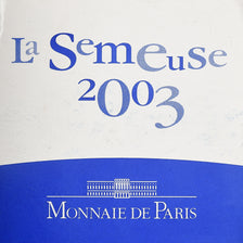 France, 5 Euro, Semeuse, Proof, 2003, MDP, Silver and Gold, MS(65-70)