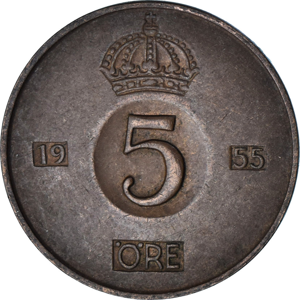 Svezia, 5 Öre, 1955