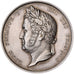 França, medalha, Luís Filipe I, Chambre des Députés, 1843, Prata, Petit