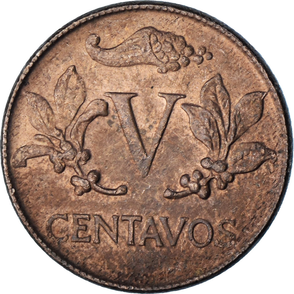 Colombia, 5 Centavos, 1966
