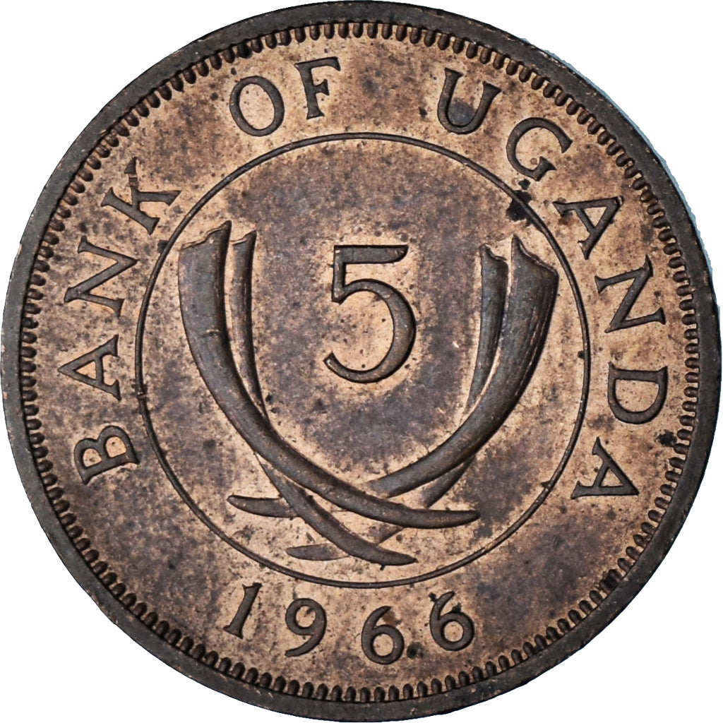 Uganda, 5 Cents, 1966