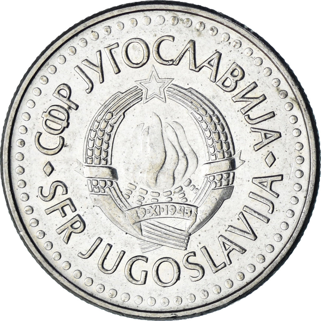 Iugoslavia, 5 Dinara, 1990