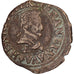 France, Henri IV, Double Tournois, 1592, Tours, Copper, VF(20-25), Gadoury:538