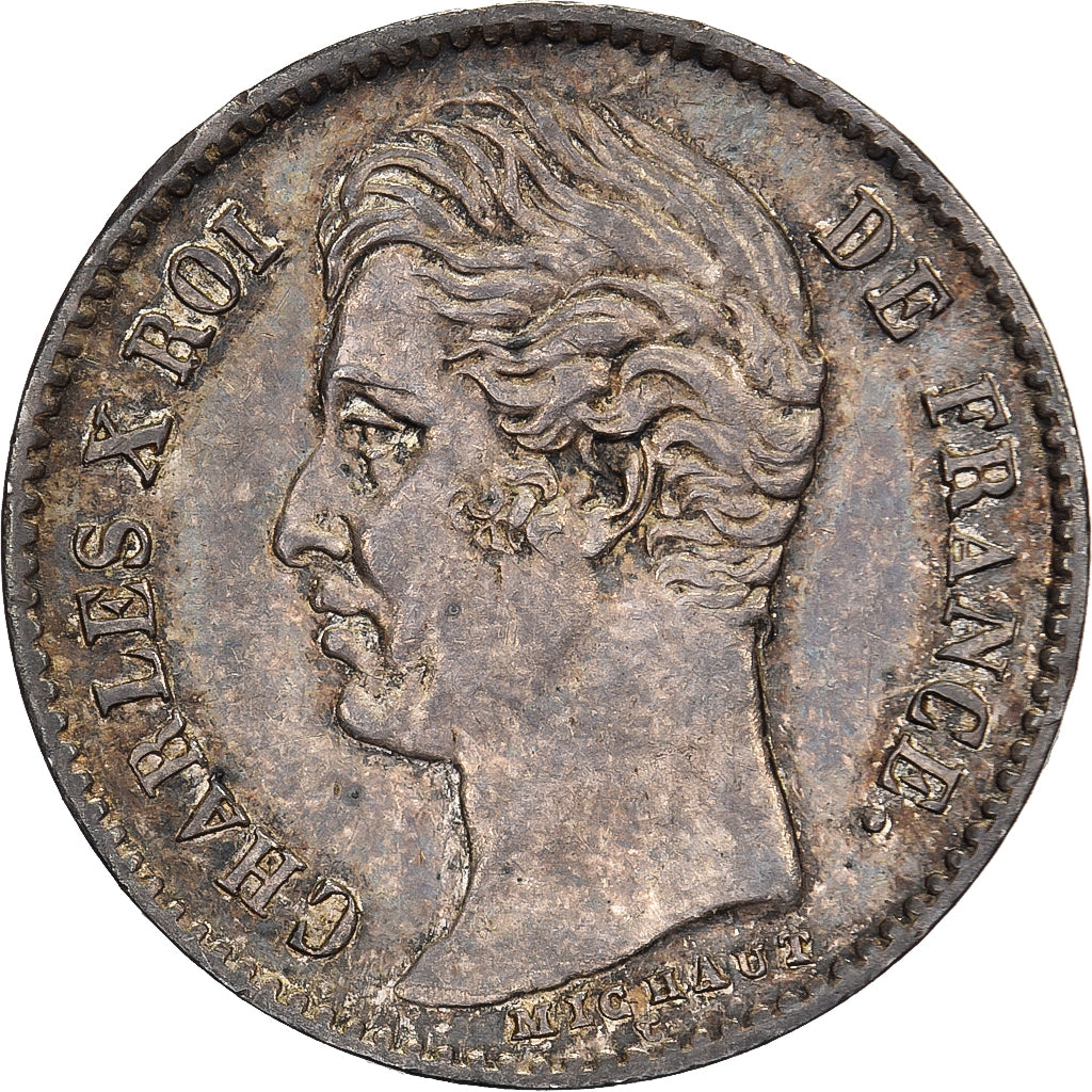 Francia, Charles X, 1/4 Franc, 1828, Lille, Argento, SPL-, Gadoury:353
