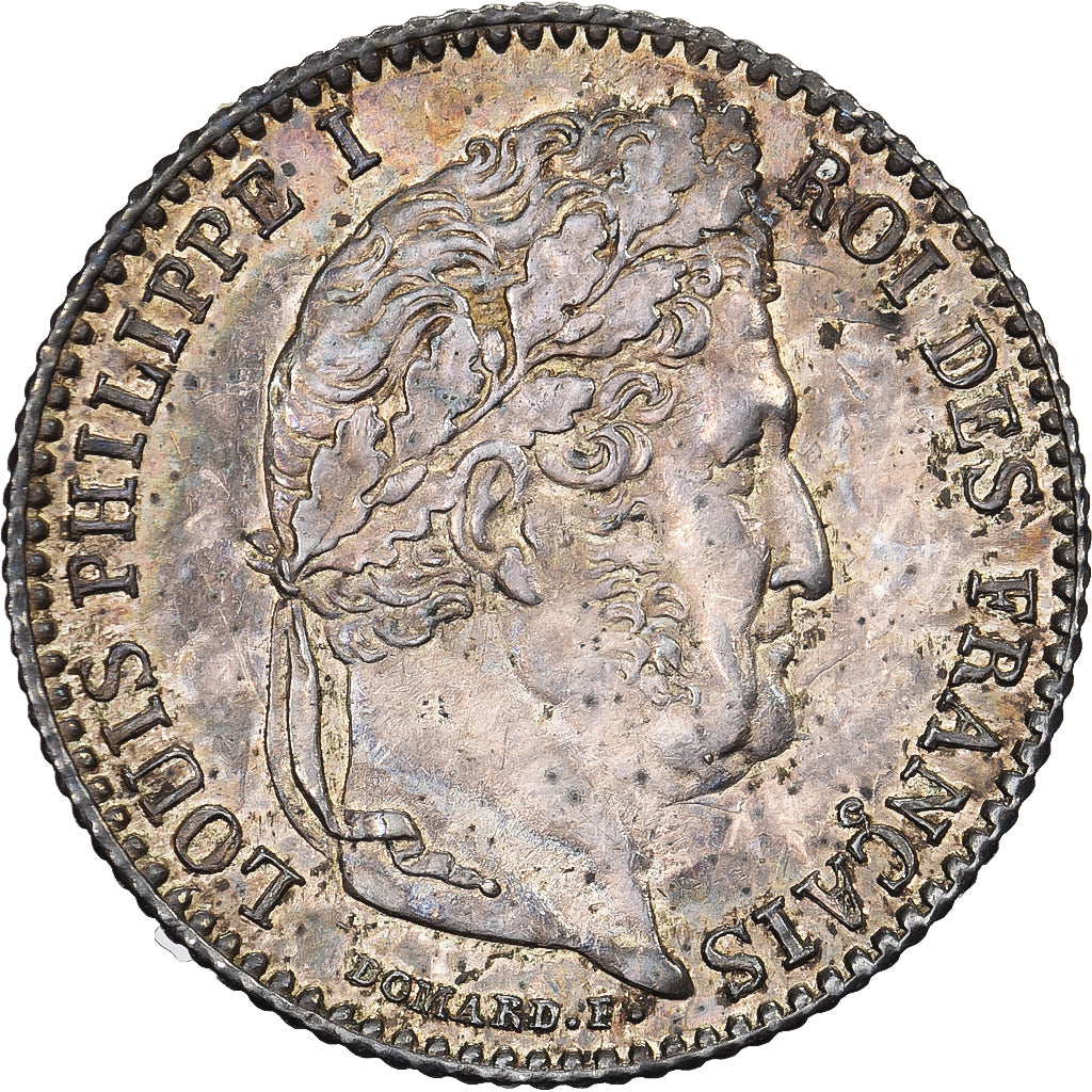 France, Louis Philippe I, 1/4 Franc, 1831, Paris, Silver, AU(55-58), Gadoury:355