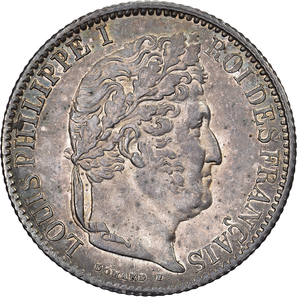 France, Louis Philippe I, 1/2 Franc, 1831, Paris, Silver, AU(55-58), Gadoury:408