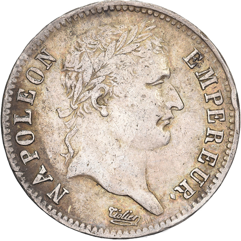 Frankrijk, Napoleon I, 1 Franc, 1808, Paris, Zilver, ZF, Gadoury:446