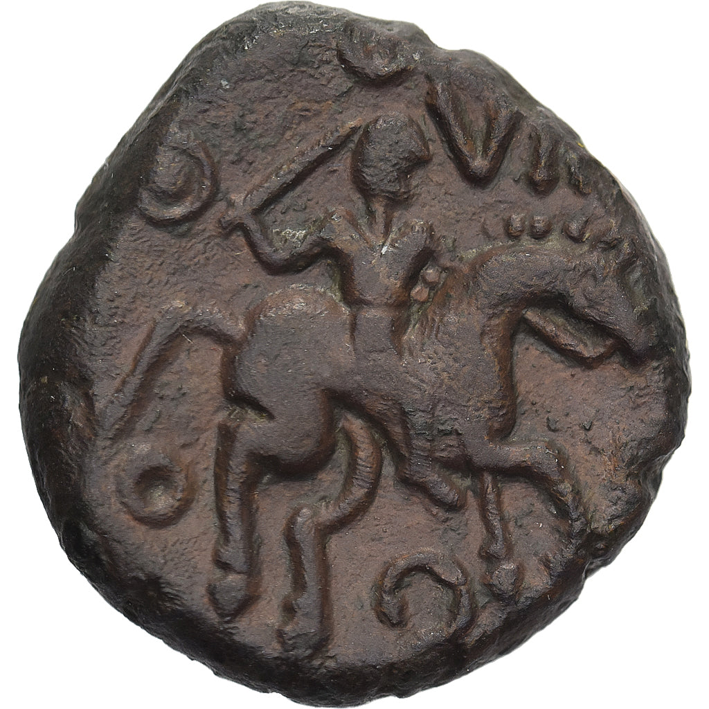 Nervii, Bronze Unit, ca. 60-20 BC, Bronze, AU(55-58), Delestrée:625