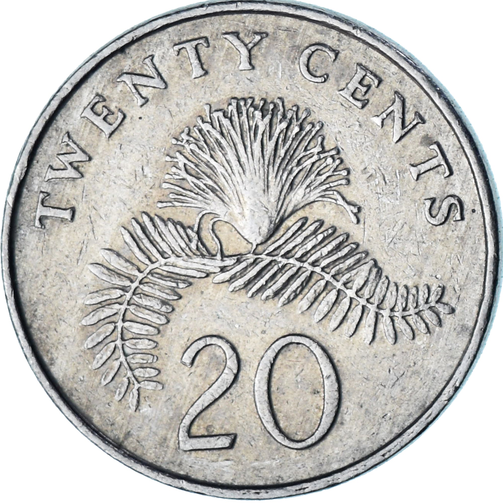 Singapore, 20 Cents, 1988