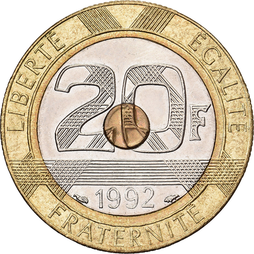 France, 20 Francs, Mont Saint Michel, 1992, MDP, Opened V, 4 rows