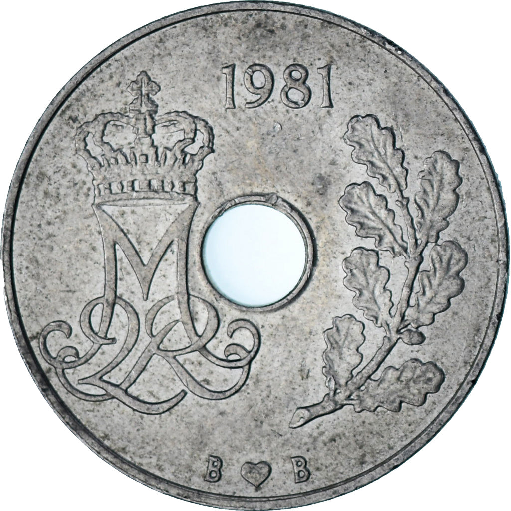 Dinamarca, 25 Öre, 1981