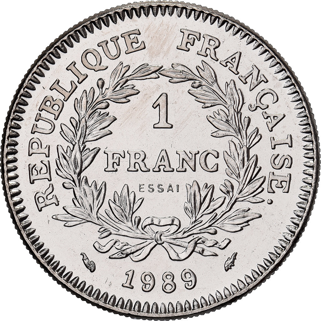 Frankreich, 1 Franc, États généraux, 1989, MDP, Pattern, Nickel, STGL