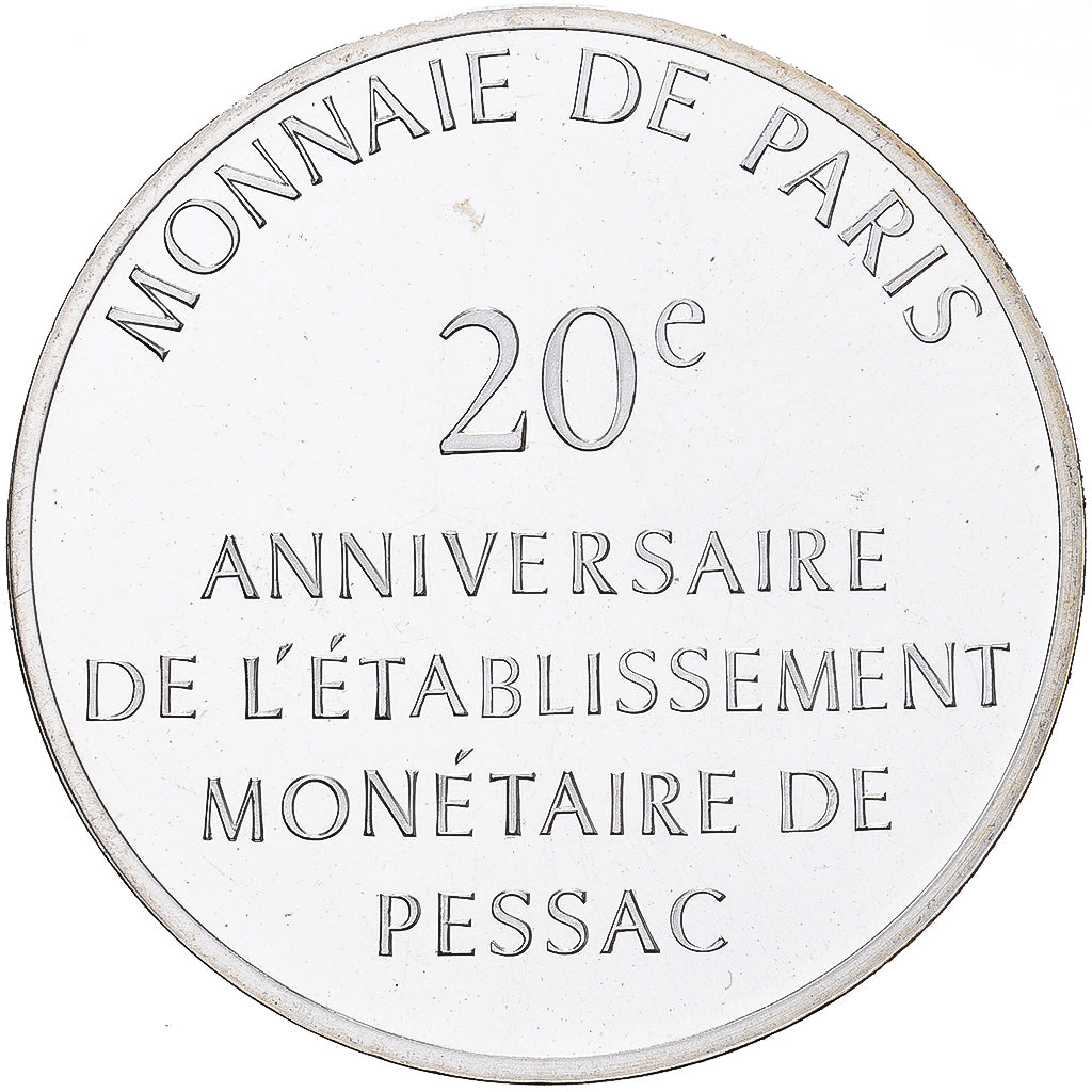 France, Module de 100 Francs, 20 ans de Pessac, 1993, MDP, Argent, FDC