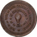 France, Module de 10 Centimes, Ballon, le Steenackers, 1871, Paris, Bronze, TTB