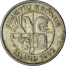Iceland, 50 Kronur, 1992