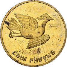 Vietnam, 5 Dông, Phoenix, 1989, Saint Petersburg, Proof, Brass, AU(50-53)
