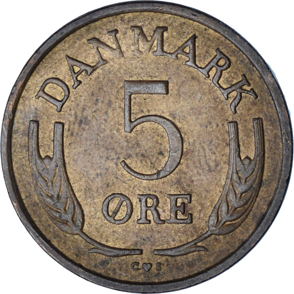 Denmark, 5 Öre, 1967