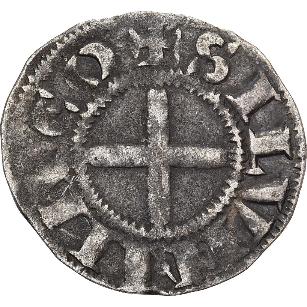 Prieuré de Souvigny, Denier, 1180-1213, Argent, TTB, Boudeau:358