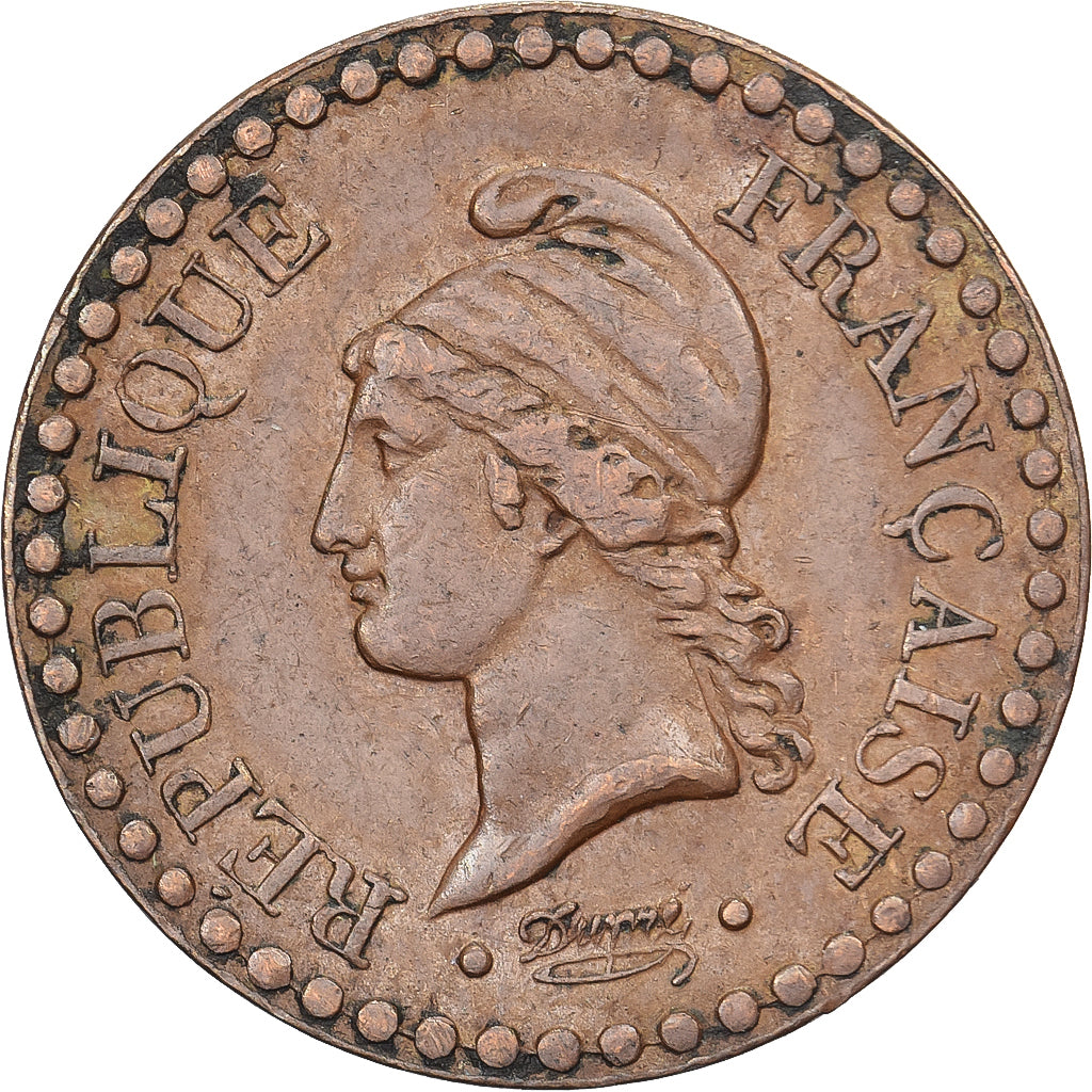 Francia, 1 Centime, Dupré, 1849, Paris, Bronce, MBC, Gadoury:84