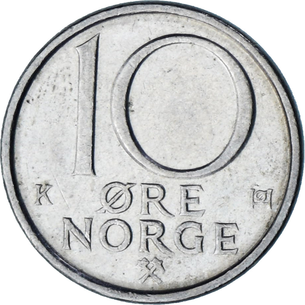 Norvegia, 10 Öre, 1989