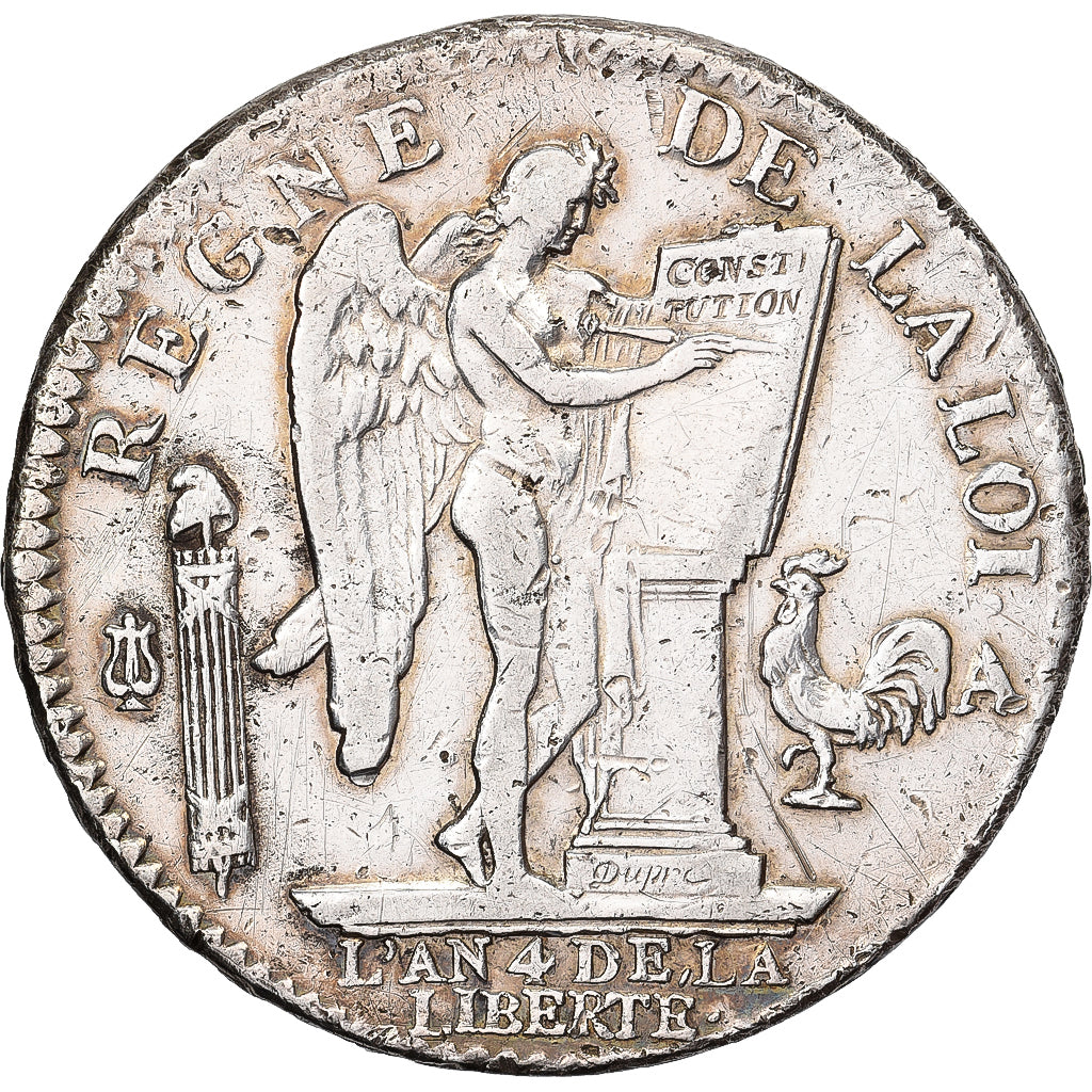 France, Louis XVI, Écu de 6 livres François, 1792 / AN 4, Paris, Silver