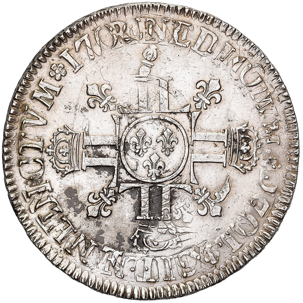 Francia, Louis XIV, Ecu aux 8 L 2e type, 1706, reformed, Argento, MB+