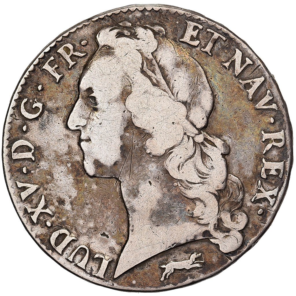 Francia, Louis XV, Écu au bandeau, 1763, Orléans, Argento, MB, Gadoury:322