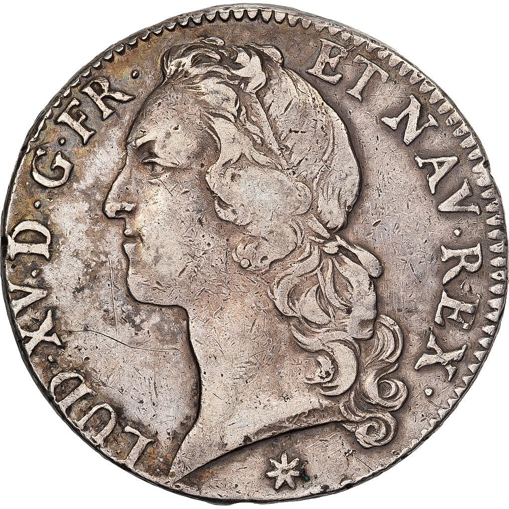 França, Louis XV, Écu au bandeau, 1744, Toulouse, Prata, VF(20-25)