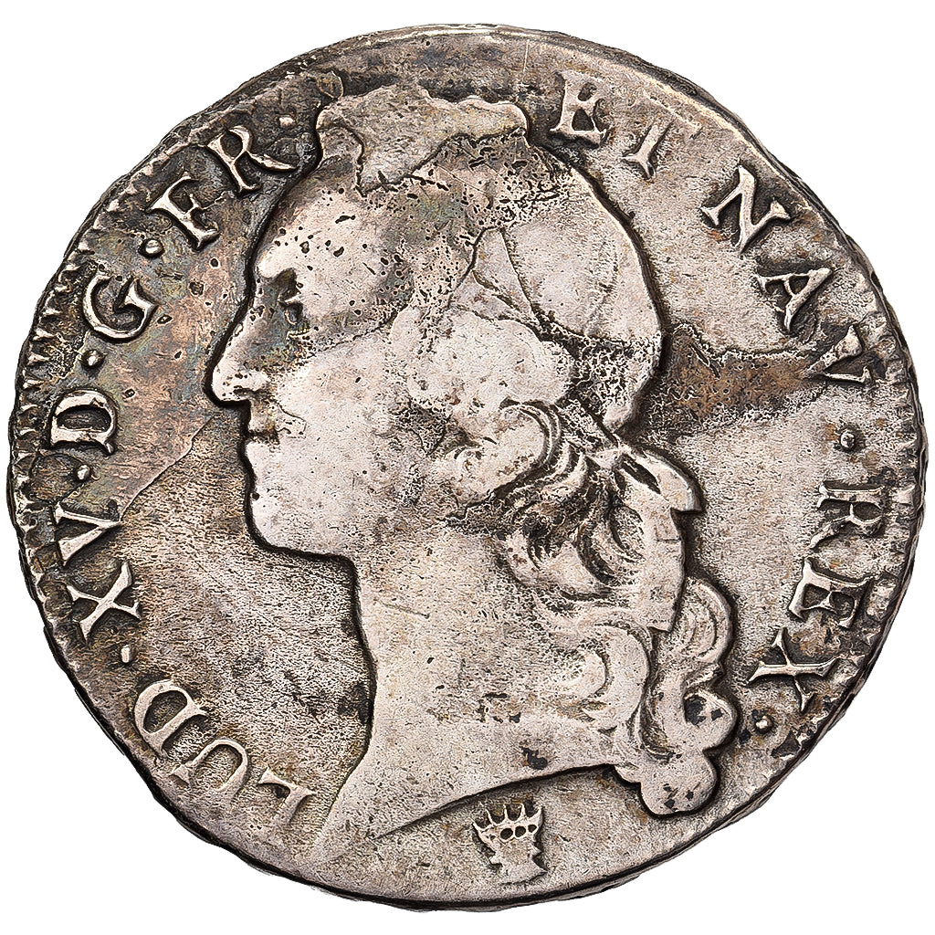 France, Louis XV, Écu au bandeau, 1747, Toulouse, Argent, TB, Gadoury:322