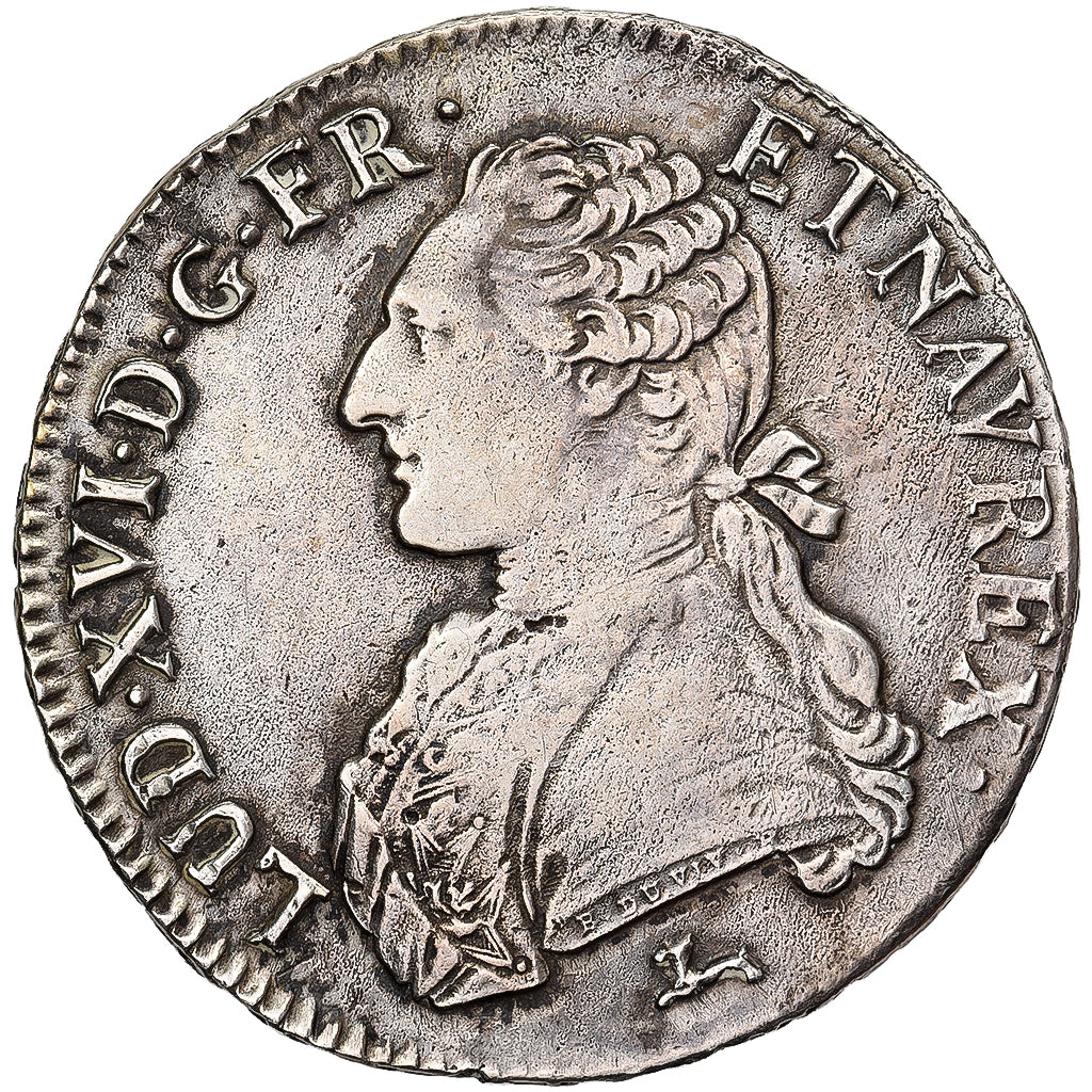 France, Louis XVI, Ecu aux branches d'olivier, 1786, Orléans, Silver