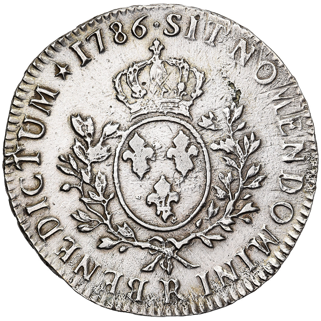 France, Louis XVI, Ecu aux branches d'olivier, 1786, Orléans, Silver