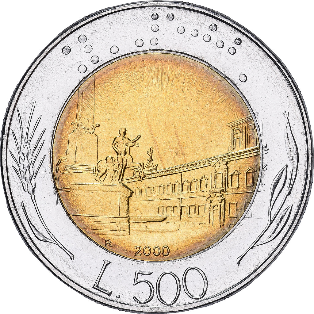 Italien, 500 Lire, 2000, Rome, BU, Bi-Metallic, STGL, KM:111