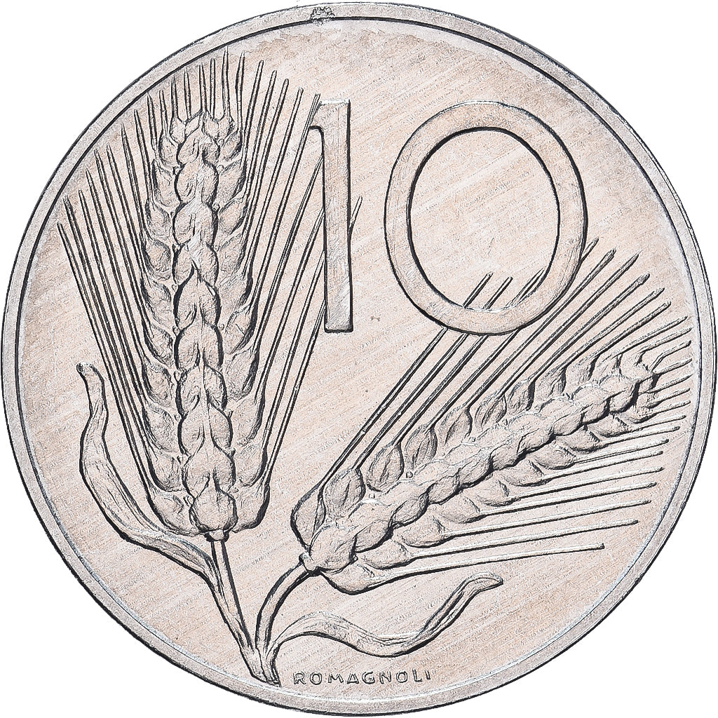 Italien, 10 Lire, 2000, Rome, BU, Aluminium, STGL, KM:93