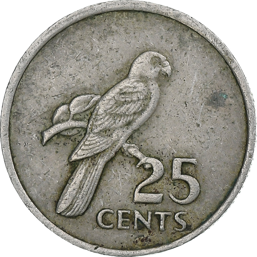 Seychelles, 25 Cents, 1977