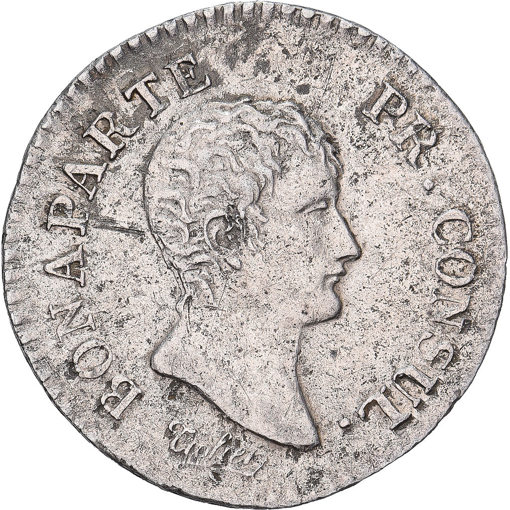 Francia, Napoléon Bonaparte, Quart, An 12, Paris, Plata, MBC, Gadoury:346