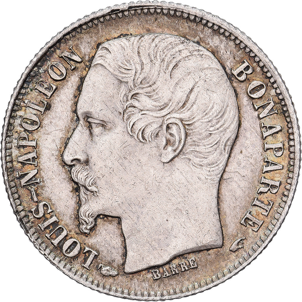 France, Louis-Napoléon Bonaparte, 50 Centimes, 1852, Paris, Silver, AU(55-58)