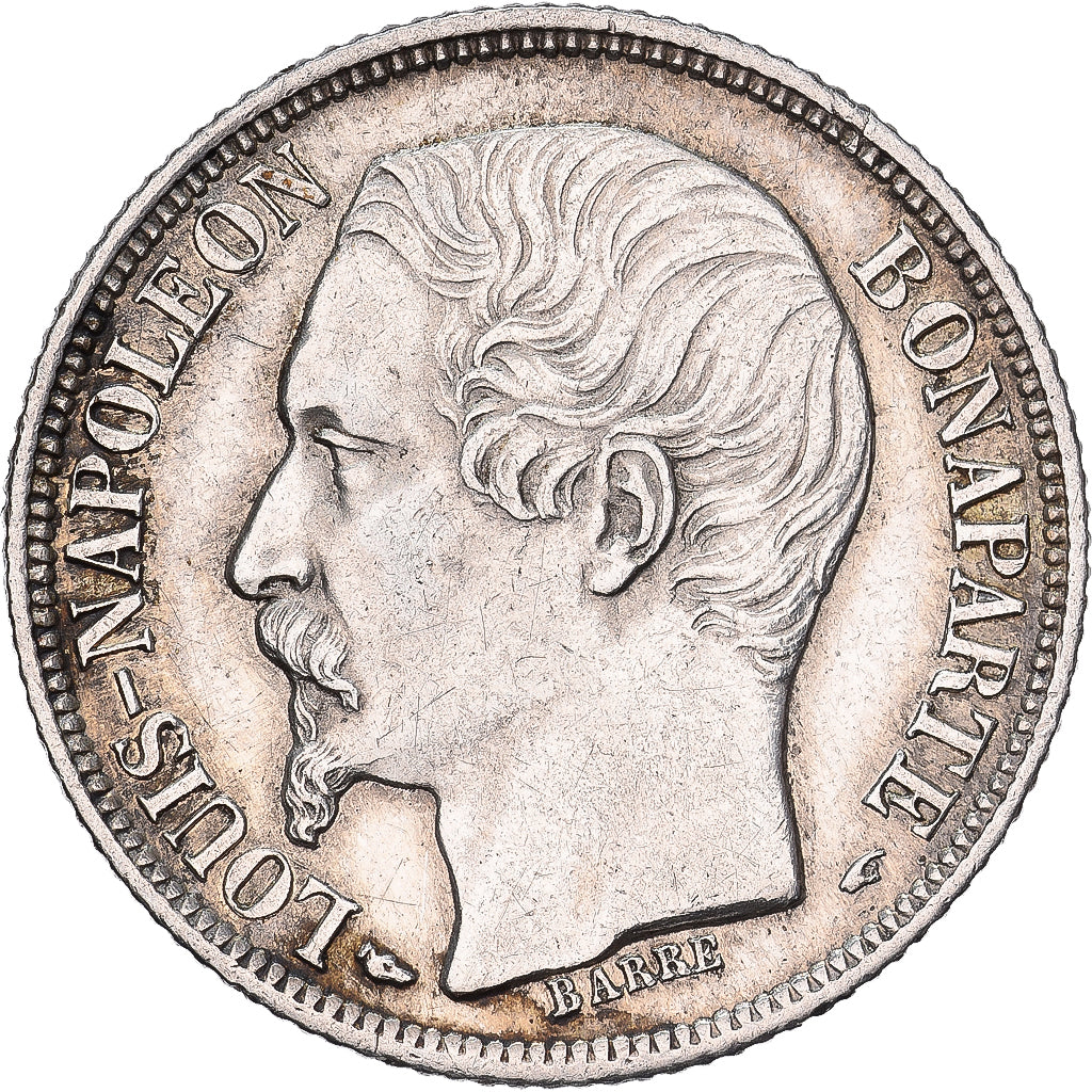 France, Louis-Napoléon Bonaparte, 1 Franc, 1852, Paris, Argent, SUP