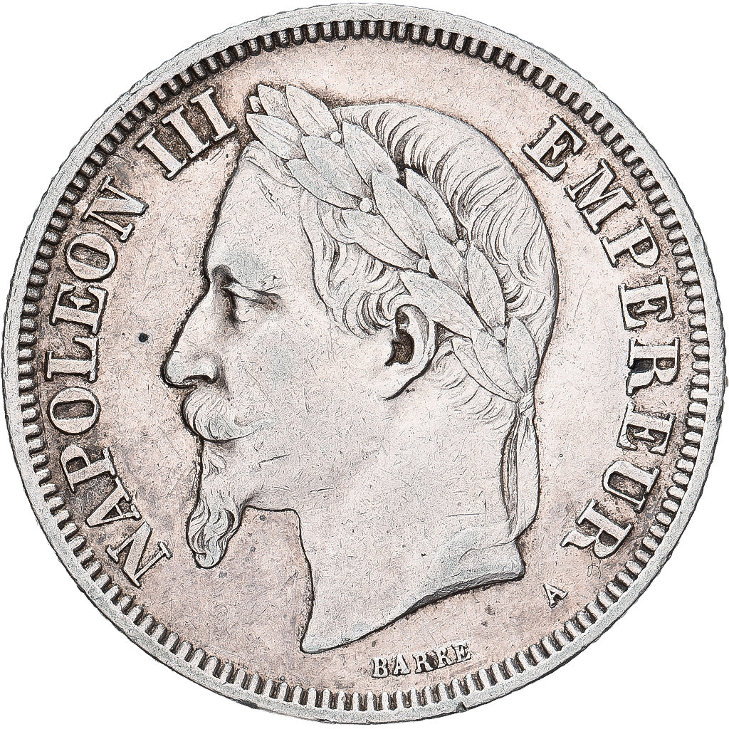 France, Napoléon III, 2 Francs, 1869, Paris, Argent, TTB, Gadoury:527