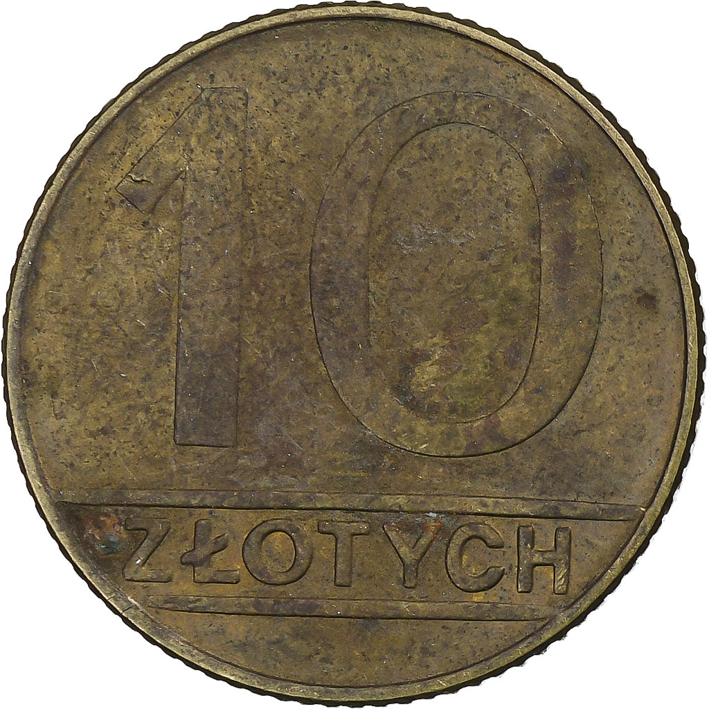 Polska, 10 Zlotych, 1989