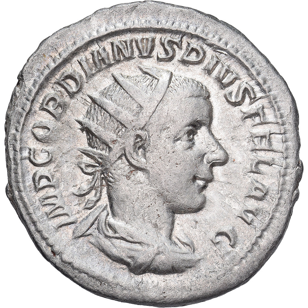 Gordian III, Antoninianus, 241-243, Rome, Srebro, AU(55-58), RIC:95