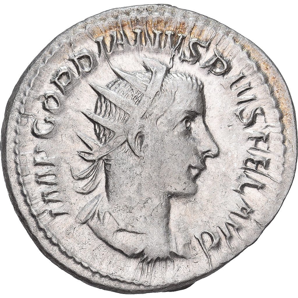 Gordian III, Antoninianus, 243-244, Rome, Srebro, AU(55-58), RIC:141